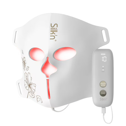 Silk'n LED EMS light therapy mask for facial lifting and skin tightening