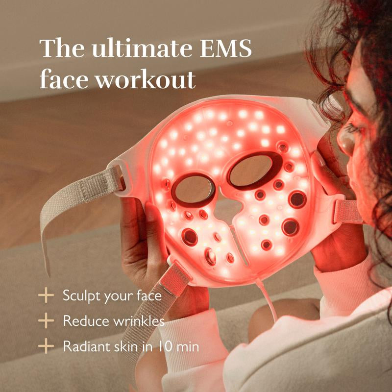 Silk'n LED EMS light therapy mask for facial lifting and skin tightening