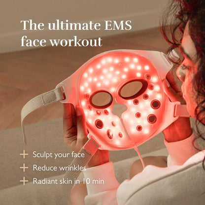 Silk'n LED EMS light therapy mask for facial lifting and skin tightening